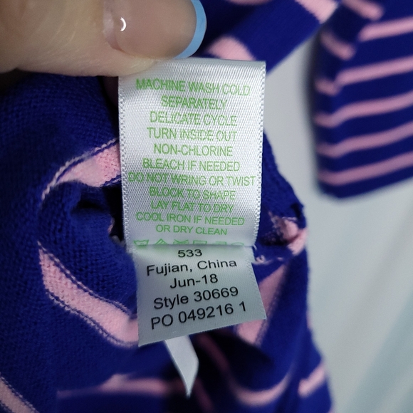 LILLY PULITZER Striped Elba Oversized Sweater SMALL - Picture 13 of 14